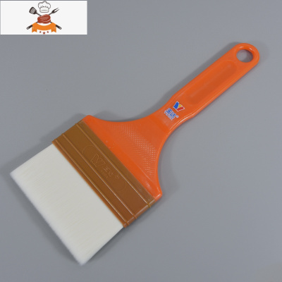 烘焙油刷蛋糕食品长柄塑料蛋液刷子家用厨房烧烤酱刷可高温 敬平 红柄水丝刷4寸[刷宽10cm]