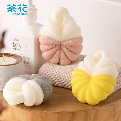 茶花(CHAHUA)浴花超大超柔软 搓澡巾男女洗澡神器起泡网洗浴球套指沐浴球3只