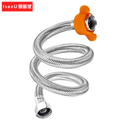 爱新优 304不锈钢编织管软连接 4分-DN15*1.2米 根