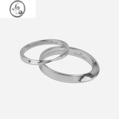 JiMi[七夕礼物]/暮后莫比乌斯环情侣对戒男女同款指环潮