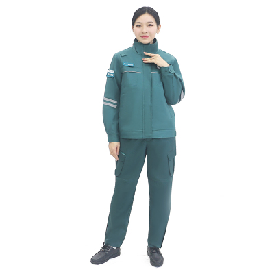 燕舞BD2FF2523219F2F建设检修版春秋职业装150-195(计价单位:套)绿色 绿色 150-195