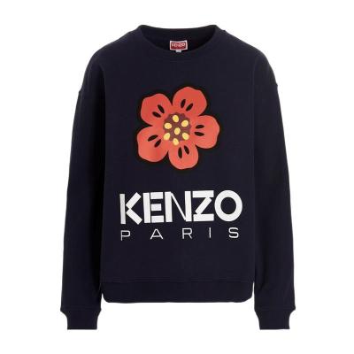 高田贤三(Kenzo)女运动卫衣圆领印花长袖百搭休闲套头棉质潮牌宽