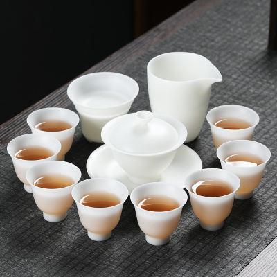 MULTIPOTENT整套茶具送礼精品白瓷套组羊脂玉冰种功夫茶具套装伴手礼盒