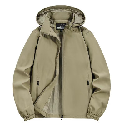 JPDUN男士冲锋衣春秋季户外防风休闲夹克2024新款连帽外套2568防风透气