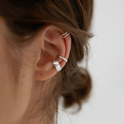 925无耳洞耳夹纯银耳骨夹耳钉耳环耳骨圈2025新耳饰男女潮送女朋友老婆情人节七夕生日礼物