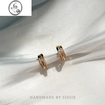 JiMi精致小巧!无耳洞耳夹简约耳饰女耳钉夹高级感气质耳圈小众蚊香盘