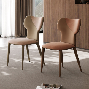 全友家居餐桌椅北欧风客厅书房多功能餐桌椅子休闲靠椅软包座椅