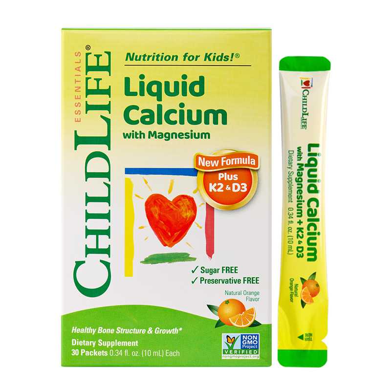 童年时光进口婴幼儿复合型钙铁锌盒装6个月以上宝宝健康成长营养补充30ml*10袋/盒 6盒装