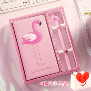 林檎抖音热同款日记本记事本ins风笔记本子手账本套装送女友生日送女朋友老婆生日礼物送女朋友老婆情人节七夕生日礼物