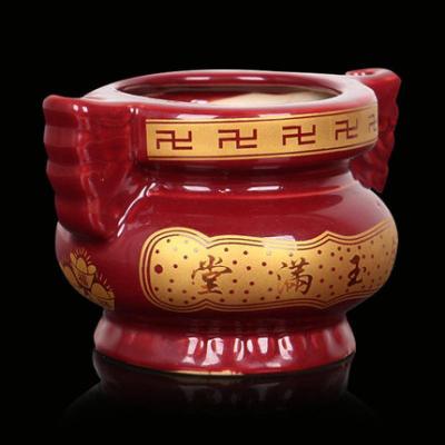 美帮汇陶瓷香炉摆件仿古大号客厅家用香薰炉佛具焚香炉供佛供奉用品摆件