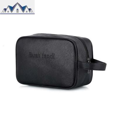 新款黑色化妆包女便携大容量网红随身简约化妆品收纳包 三维工匠