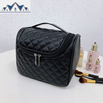 旅行洗漱包简约防水手提超大容量韩国收纳包出差多功能便携化妆包 三维工匠