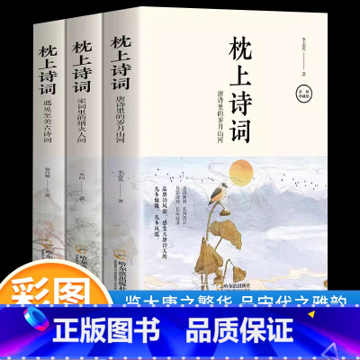 [正版]枕上诗词系列全套3册一本书读懂美古中国枕上诗词大会飞花令浪漫诗词鉴赏书籍诗经唐诗宋词全集古代文化常识书籍