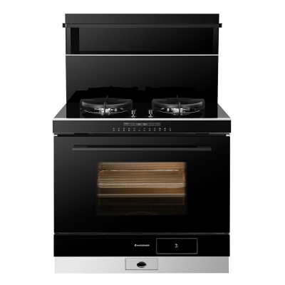 火星人(marssenger)集成灶JJZY-F73BC01R钢化玻璃台面排油烟机燃气灶蒸烤一体灶 右排烟 液化气