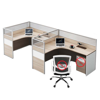 铭威盾职员屏风办公桌椅组合办公室财务桌隔断员工桌椅组合7型两人位(不含柜椅)