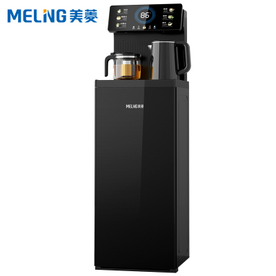 美菱(MELING)茶吧机 玄黑金智能家用全自动多功能泡茶机制温热下置水桶饮水机MY-C951-B(冰温款)