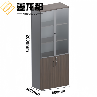 鑫龙都两门文件柜800*400*2000mm组