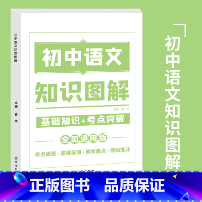 初中语文知识图解 初中通用 [正版]2023新初中知识图解大全语文数学英语物理化学套装基础知识点归纳总结全套思维导图初一