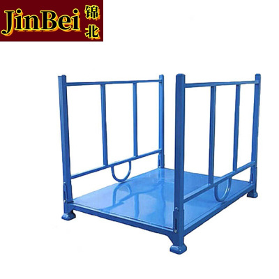 锦北仓库插管堆垛架巧固架堆叠冷库货架高架码垛架布料架折叠款加底板1000*1200*1000mm