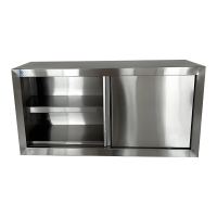 瑞宇201不锈钢双层挂墙橱柜1000*300*600mm