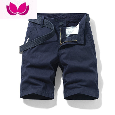 七斓多口袋工装短裤男宽松直筒休闲五分夏季薄款ins休闲中裤