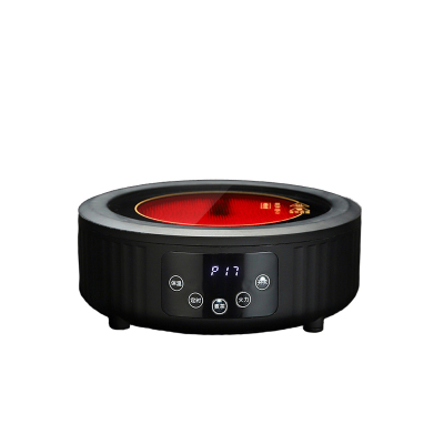 乐么电陶炉煮茶家用迷你功夫养生蒸煮茶器小电热泡茶机光波电磁炉智能保温防干烧[黑色单炉]