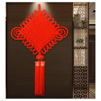 绒面编织中国结边长80cm 线径2.5