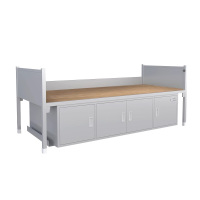 鑫升顺制式上下铺宿舍床钢制铁架高低床铁艺组合床13款单层床