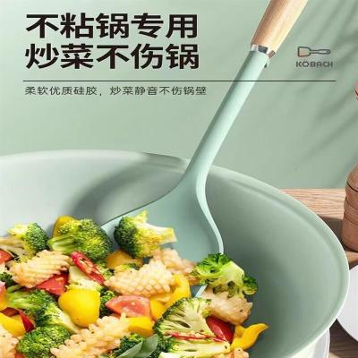 康巴赫(KBH)漏勺硅胶线漏捞面捞饺子笊篱家用食品级油炸过滤网不粘锅专用漏勺