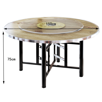凌迪星圆餐桌1.5*0.75m张