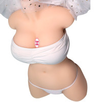 久爱用品男用自嗨玩臀倒模名器飞机杯1:1臀部倒膜真人实体硅胶半身娃娃男性情 智能互动发声丽娜半截青春款+礼品包(无骨架)