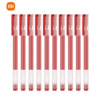[官方旗舰店]小米巨能写中性笔(红色) 10支装 0.5mm 商务办公学生中性笔会议笔