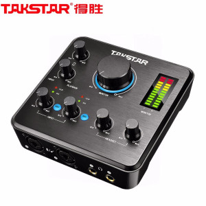 得胜(TAKSTAR)MX630外置声卡套装手机直播设备电脑K歌神器抖音主播唱歌麦克风专业录音全套 官方标配【单声卡】