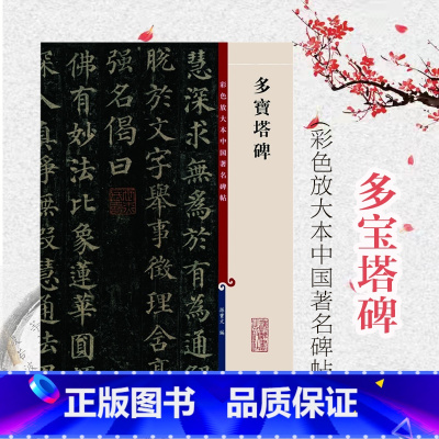 [正版]颜真卿多宝塔碑 彩色放大本中国著名碑帖 孙宝文 书法碑帖 书法爱好者临摹字帖 图书籍 上海辞书出版社 世纪出版