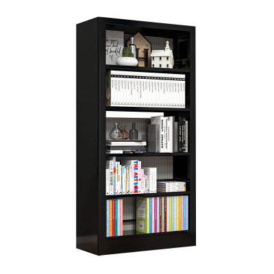 锦北 书架学校图书馆阅览室书籍架落地资料档案架黑色白色 双面一列一