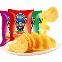 可比克薯片32g*5包随机口味膨化零食品烤土豆片办公室休闲小吃薯条