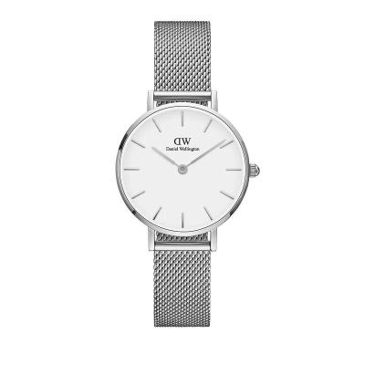 Daniel Wellington女士经典小巧银色腕表 时尚简约优雅设计 适合