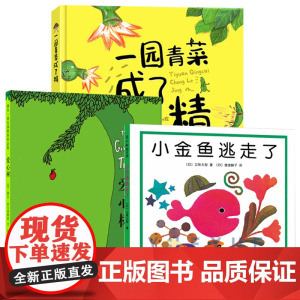 小金鱼逃走了一园青菜成了精爱心树 0-3-6岁认知认物 学数数游戏绘本图画书 低幼儿童早教启蒙认知读物儿童绘本课外阅读书