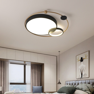 苏宁放心购 主卧室吸顶灯led灯具温馨浪漫圆形房间灯创意个性现代简约餐厅灯