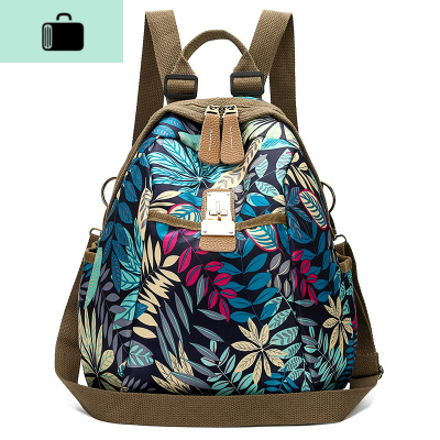 韩版百搭牛津布双肩包女2020新款休闲旅行女士背包大容量旅行包NEW LAKE