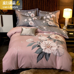 网红款加厚棉磨毛四件套棉床单被套被罩秋冬季4件套床上用品 三维工匠