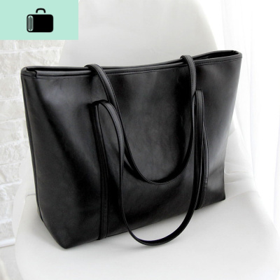 网红大包包2020流行包包春夏季大学生上课包时尚单肩大容量托特包NEW LAKE 黑女士单肩包