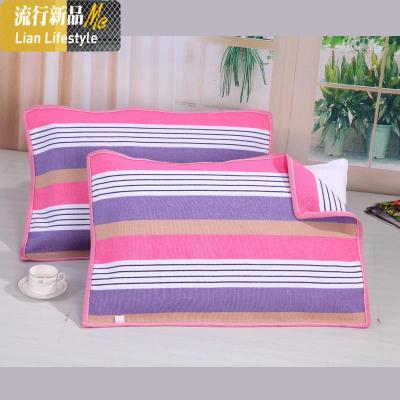 [枕巾一对装]山东老粗布枕巾棉加厚枕巾加大单人枕巾透气吸汗 三维工匠