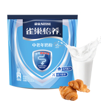 雀巢中老年奶粉400g袋装含有膳食纤维成人高钙奶粉富含维生素D维生素E调制乳粉)(16x25克)