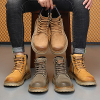 马丁靴男真皮冬季加绒保暖工装靴男士厚底防滑经典潮流大靴_1