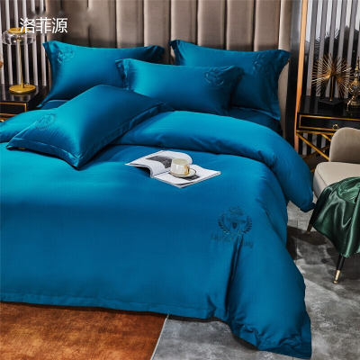 洛菲源 三件套柏拉图-午夜蓝 规格:床单160*230被套160*225枕套48*74 单位套