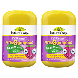 Nature's Way佳思敏儿童宝宝复合维生素果蔬营养鱼油软糖 60粒 2瓶