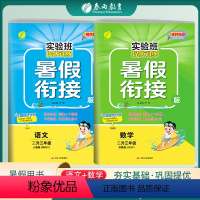 [2本套]二升三 语文人教版+数学苏教版 小学通用 [正版]2023新版实验班提优训练暑假衔接版语文数学二升三年级苏教版