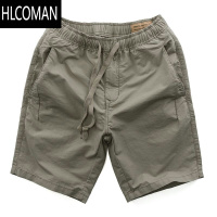 HLCOMAN夏季爸爸短裤男外穿松紧中老年人五分裤子宽松休闲中年大裤衩