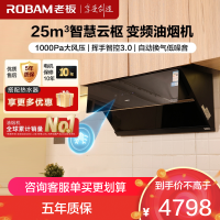 老板升级25m³变频烟灶套餐侧吸油烟机灶具套餐烟灶套装火力厨电套装28X6ST+57B5X天然气(28D7S同款)